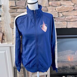 Walt Disney World 50th anniversary limited edition blue stripe track jacket NWT